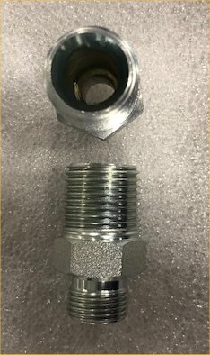 Special plumbing adapter for use with European water mixer