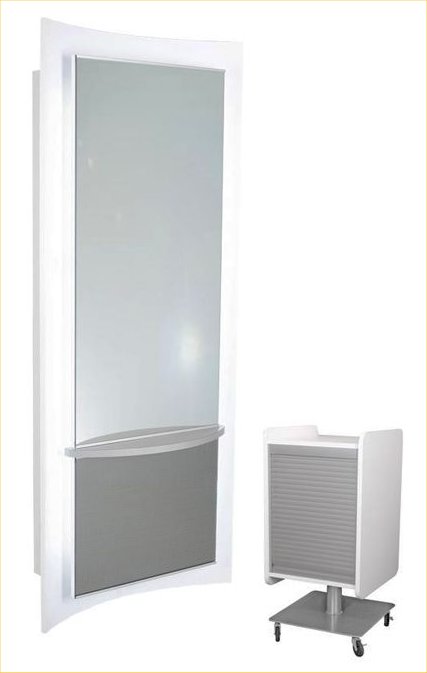 Collins 6601-33 Kurve Mirror w/ LED Lights and Etched Glass Accent